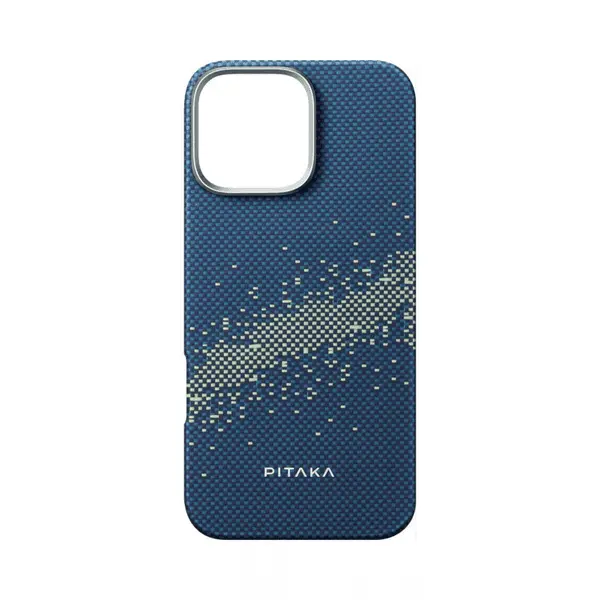 Pitaka Tactile Woven Ultra Slim Case For iPhone 16 Pro Max Milky Way Galaxy