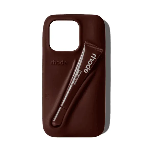 Rhode Lipstick Silicone Case iPhone 16 Pro Max Espresso