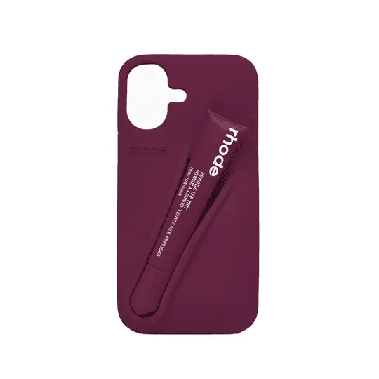 Rhode Lipstick Silicone Case iPhone 17 Plum