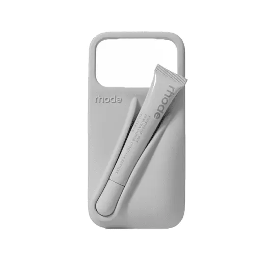 Rhode Lipstick Silicone Case iPhone 17 Pro Max Grey