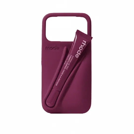 Rhode Lipstick Silicone Case iPhone 17 Pro Max Plum