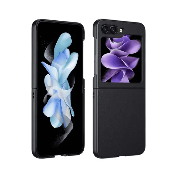 Samsung Galaxy Z FLIP6 Leather Case Black