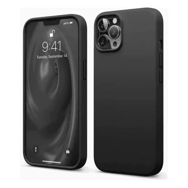 Silicone Case Apple Clear Black