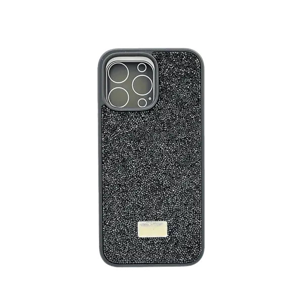 Swarovski Bling World Black Case For iPhone 16 Pro Max