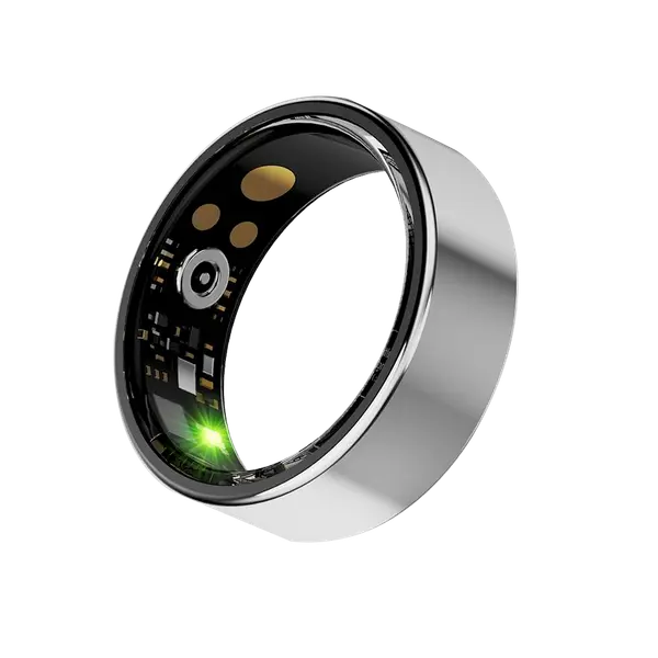 Tch Iring Silver Smart Ring Size 7