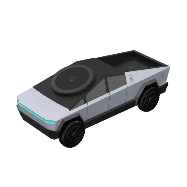 Tesla Cyber Truck Multifunctional 3 In 1 MagSafe Wireless Charger Grey