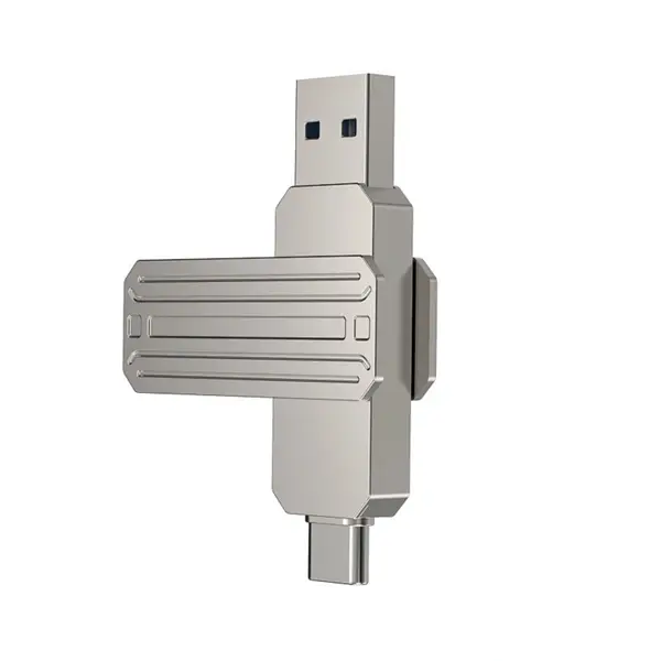 Wiwu Wi FD001 Infinite 3 In 1 USB C Lightning 32GB 3 0 Flash Drive Silver
