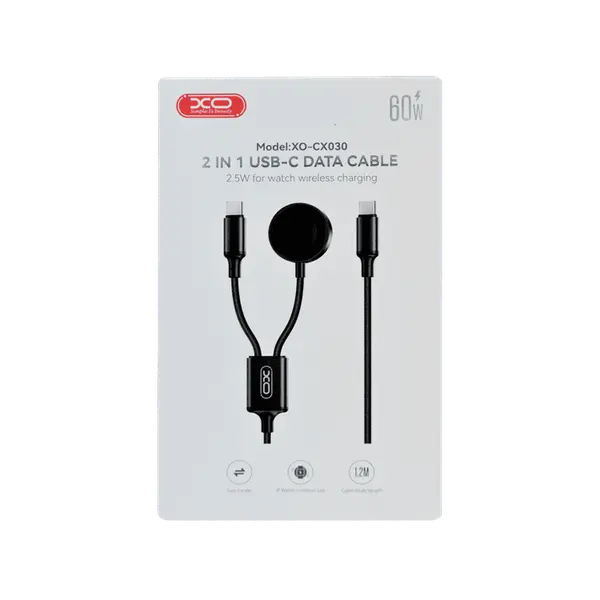 Xo 2IN1 USB C Watch Charger Cable 1 2M